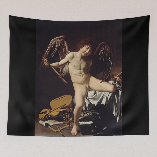 Item preview, Winged Cupid Victorious Baroque Allegory designed and sold by artofuniverse.