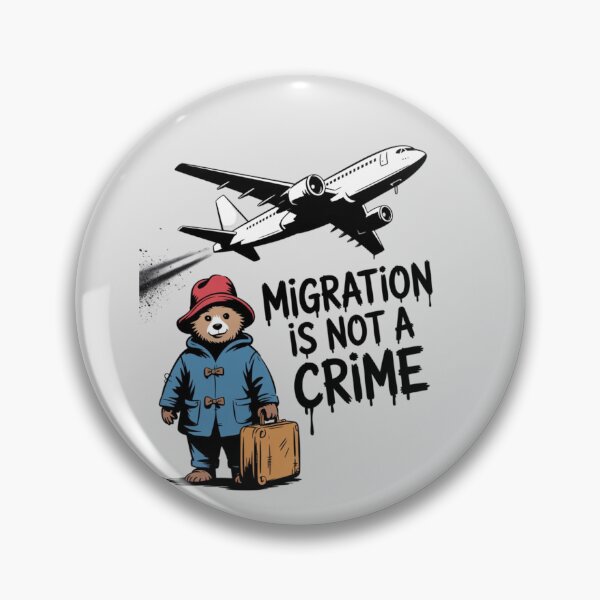 Item preview, Banksy - Migration is not a crime designed and sold by 123ks.