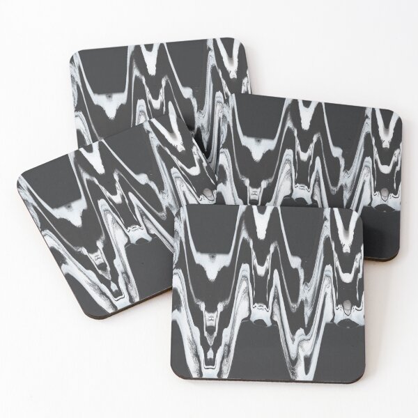 Item preview, Glitched marble acrylic print designed and sold by Kaygeeprints.