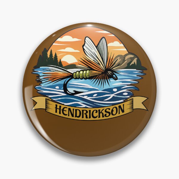 Item preview, Highly excepted dry fly pattern "Hendrickson mayfly" custom patch illustration. designed and sold by Art-Horizon.