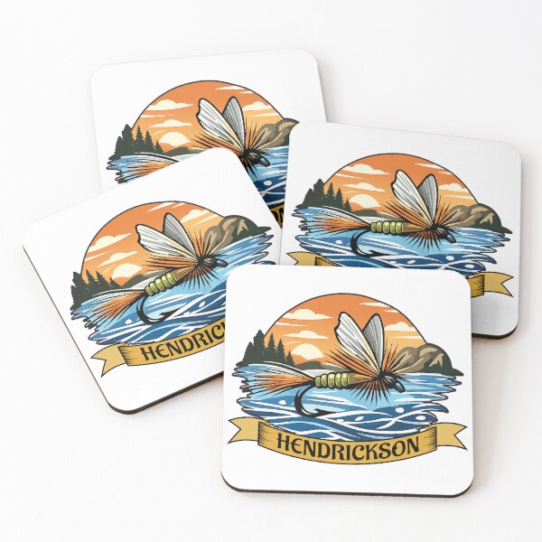 Item preview, Highly excepted dry fly pattern "Hendrickson mayfly" custom patch illustration. designed and sold by Art-Horizon.