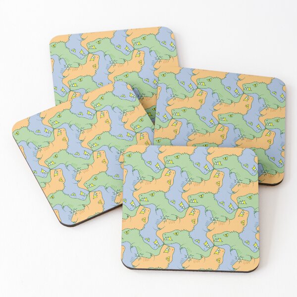 Item preview, Cute Evil Dino Tessellation Escher-style designed and sold by kobyakov.