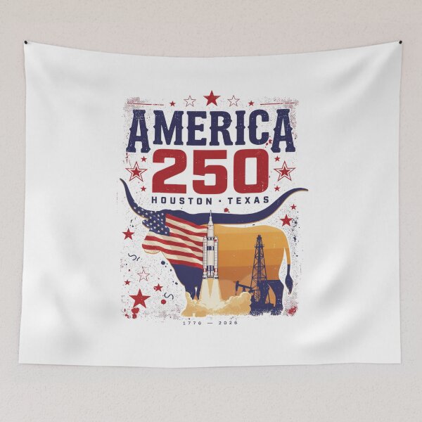 Item preview, America 250 Houston Texas T-Shirt | Longhorn Space City Patriotic 1776-2026 Tee v2 designed and sold by DarylWelsh2024.
