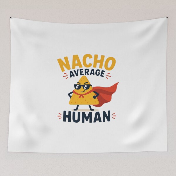 Item preview, ​Nacho Average Human Funny Chip Superhero designed and sold by Cerys-GS.