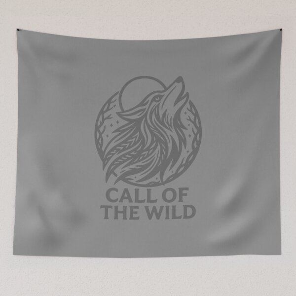 Item preview, Call Of The Wild Howling Wolf Rustic Art designed and sold by MarCinu Art.