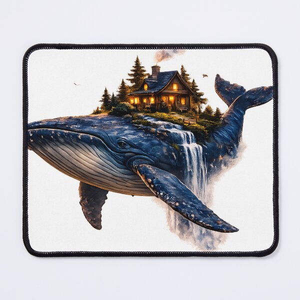 Item preview, Sky Whale – Floating Cottage Fantasy designed and sold by WonderDokkan.