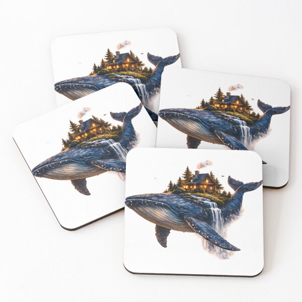 Item preview, Sky Whale – Floating Cottage Fantasy designed and sold by WonderDokkan.