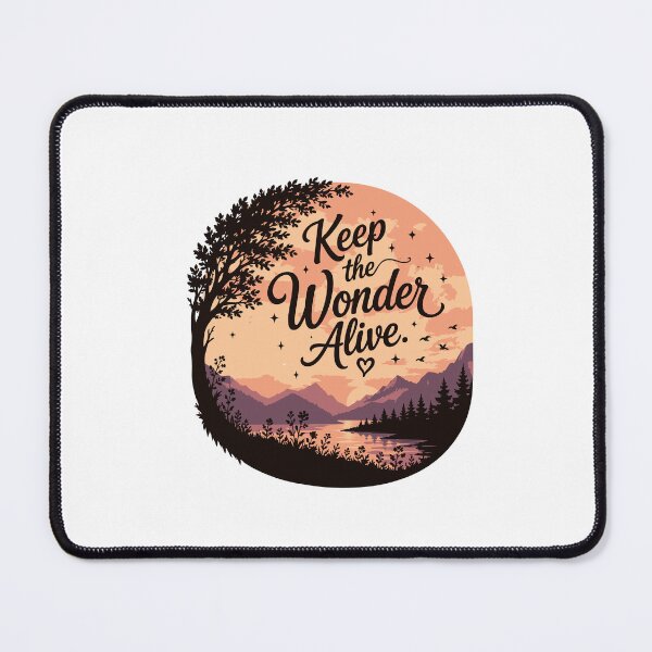 Item preview, Keep the Wonder Alive – Inspirational Adventure Typography Design designed and sold by Amsafjol.