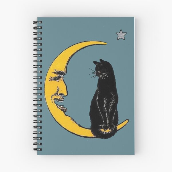 Item preview, Gato negro sentado sobre la luna creciente designed and sold by 2ndBloom.