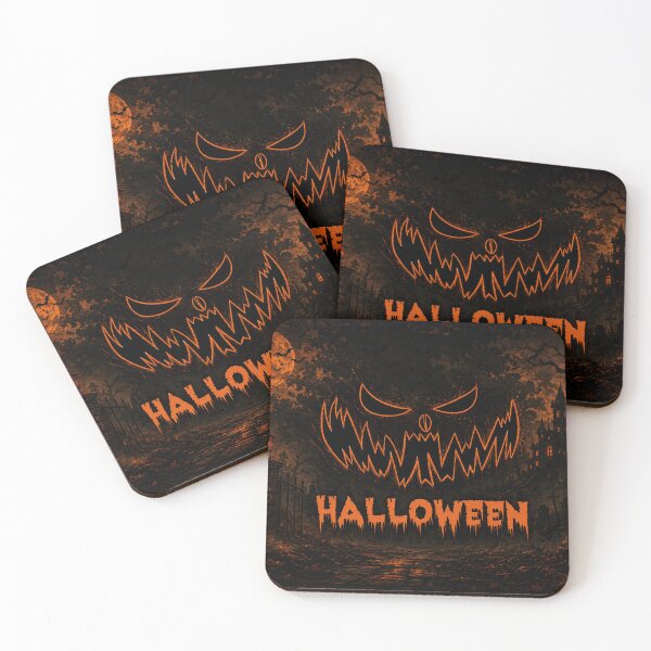 Item preview, Halloween Horror Pumpkin Face | Spooky Haunted Night Art designed and sold by Fei Long Design Hub.
