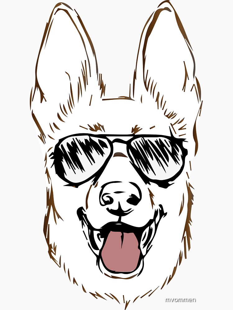 Thumbnail 3 von 3, Sticker, Undercover GSD designt und verkauft von mvommen.
