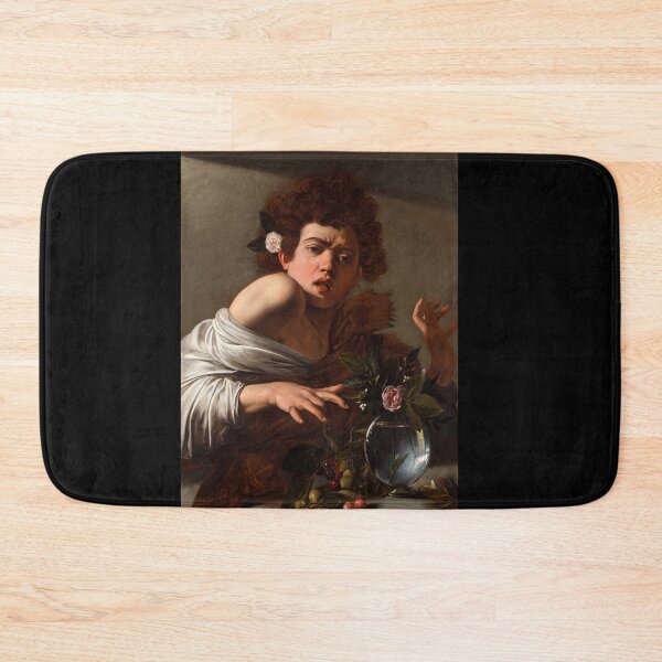Item preview, Startled Boy with Roses and Fruit designed and sold by artofuniverse.