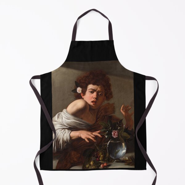 Item preview, Startled Boy with Roses and Fruit designed and sold by artofuniverse.
