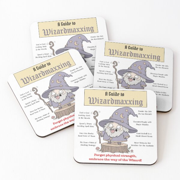 Item preview, A Guide to Wizardmaxxing (Light Edition) - DND Wizard RPG Meme Vintage Graphic designed and sold by Dice_Goblin_Studio.