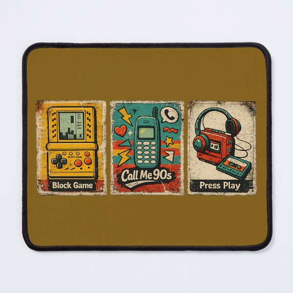 Item preview, Retro 90s Technology Poster Set | Vintage Game Console Phone Cassette designed and sold by NucciCollective.