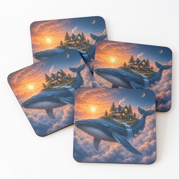 Item preview, Sky Whale – Floating Cottage Fantasy designed and sold by WonderDokkan.