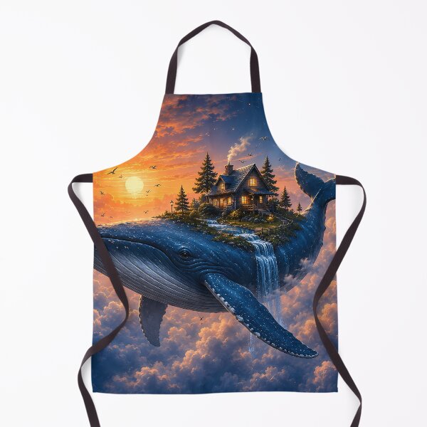 Item preview, Sky Whale – Floating Cottage Fantasy designed and sold by WonderDokkan.