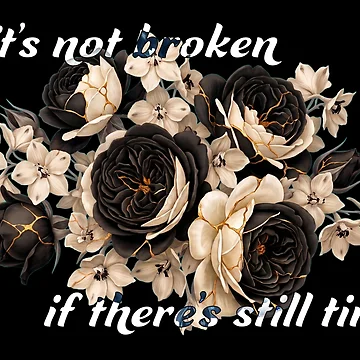Artwork thumbnail, Uplifting Kintsugi Roses by RaizeDesign