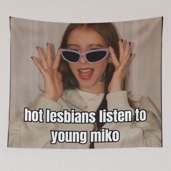 Item preview, Hot Lesbians Listen To Young Miko 1 designed and sold by moonna designs.