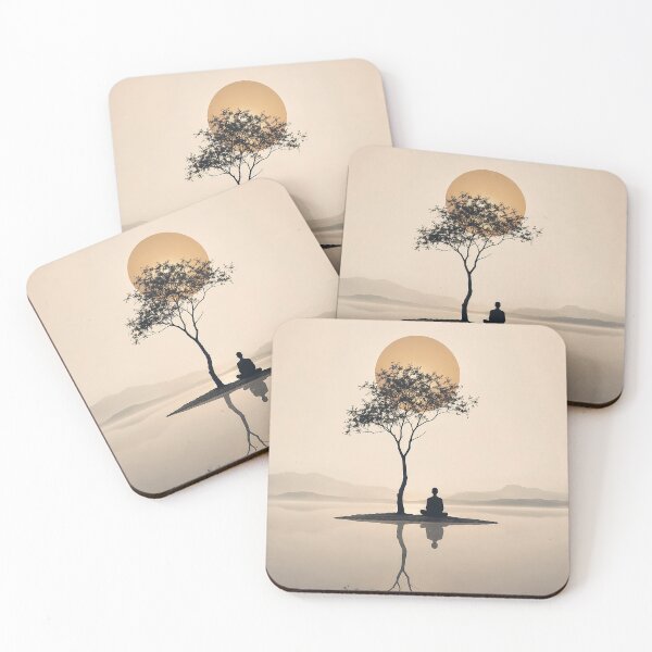 Item preview, Stillness Within Minimalist Spiritual Art designed and sold by SacredLensV.