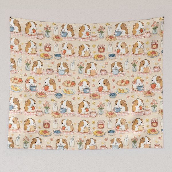 Item preview, Guinea Pig Cozy Breakfast Pattern designed and sold by Soft Berry Studio.
