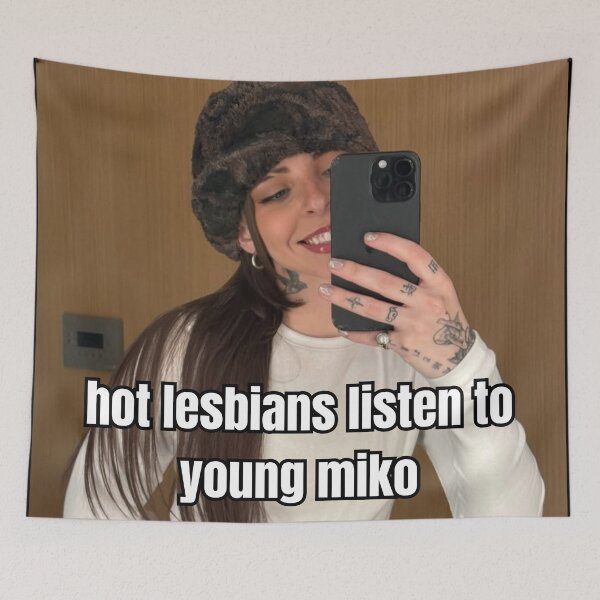 Item preview, Hot Lesbians Listen To Young Miko 2 designed and sold by moonna designs.