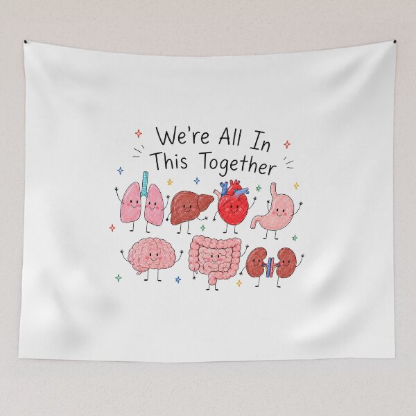 Item preview, We're All In This Together Organ Friends Healthcare Nurse Medical Student Anatomy  designed and sold by BoldThreadLab.