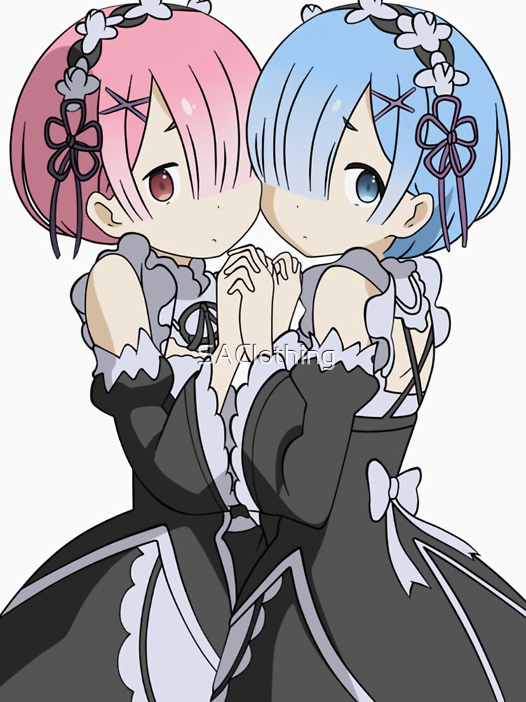 "ReZero Cute Rem and Ram" Tshirt by SAClothing Redbubble