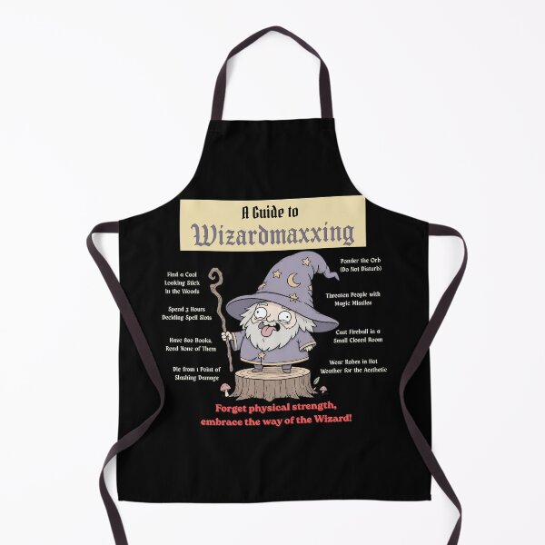 Item preview, A Guide to Wizardmaxxing (Dark Edition) - DND Wizard RPG Meme designed and sold by Dice_Goblin_Studio.