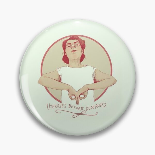 Item preview, Uterus Gesture Line Art Feminist Theme designed and sold by Adronia.