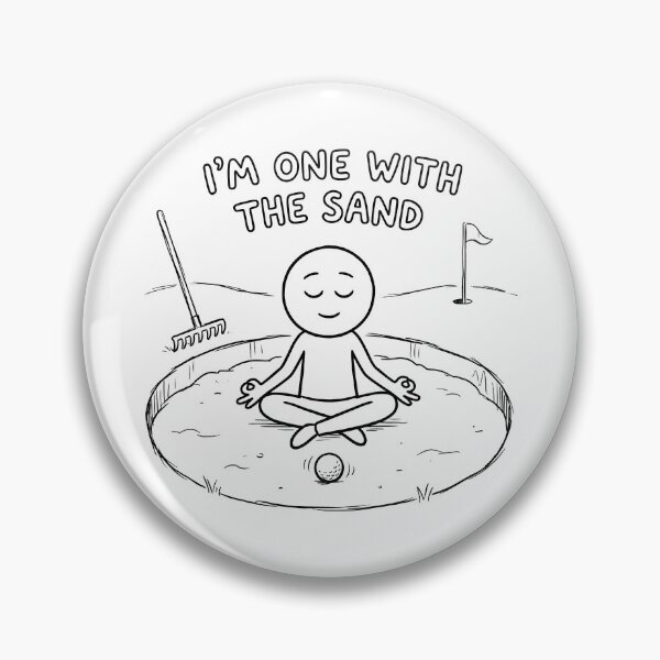 Item preview, I'm One With The Sand Golfer Meditation designed and sold by ThreadRiotTees.