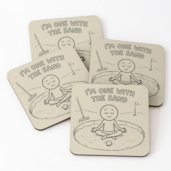 Item preview, I'm One With The Sand Golfer Meditation designed and sold by ThreadRiotTees.