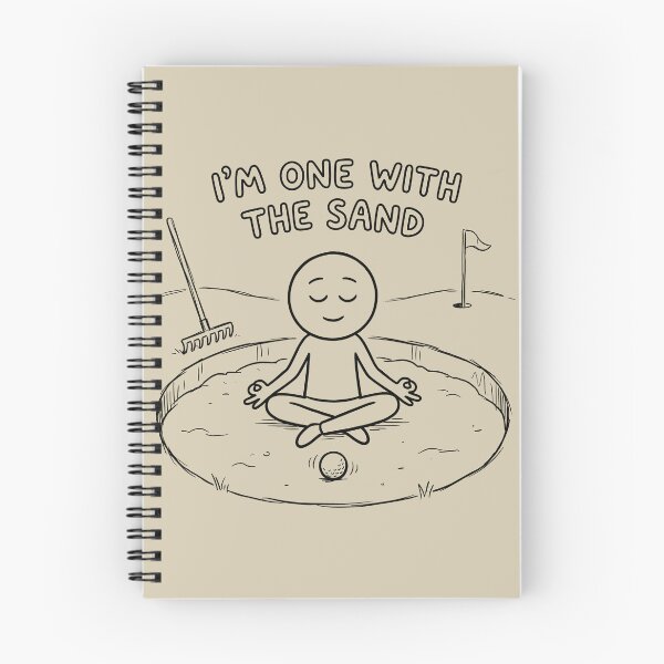 Item preview, I'm One With The Sand Golfer Meditation designed and sold by ThreadRiotTees.