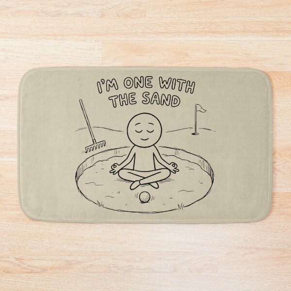 Item preview, I'm One With The Sand Golfer Meditation designed and sold by ThreadRiotTees.