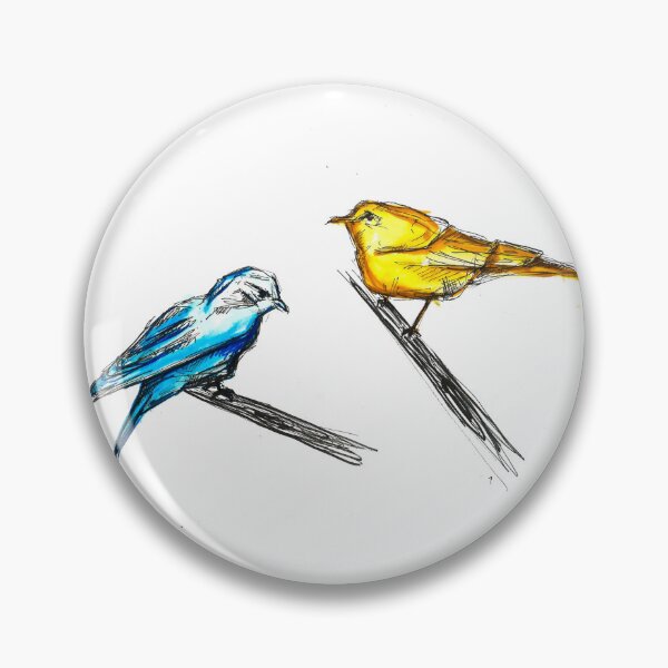 Item preview, blue and yellow bird designed and sold by lilabitten.
