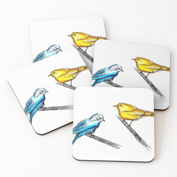 Item preview, blue and yellow bird designed and sold by lilabitten.