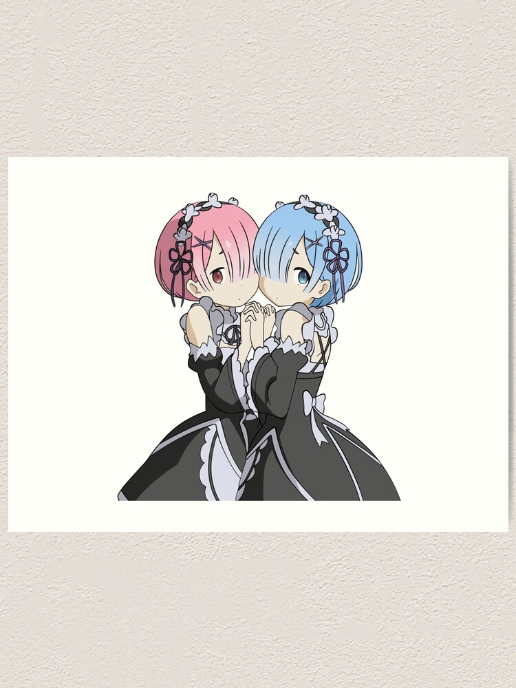 "ReZero Cute Rem and Ram" Art Print for Sale by SAClothing Redbubble