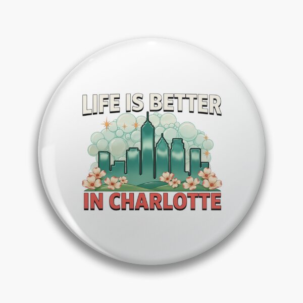 Item preview, Life Is Better In Charlotte Skyline Floral designed and sold by ColeLaniTrading.