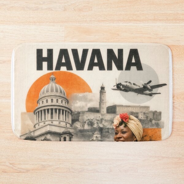 Item preview, Wall Art - Postcard - Havana Cultural Collage designed and sold by ForeverPrintsOK.