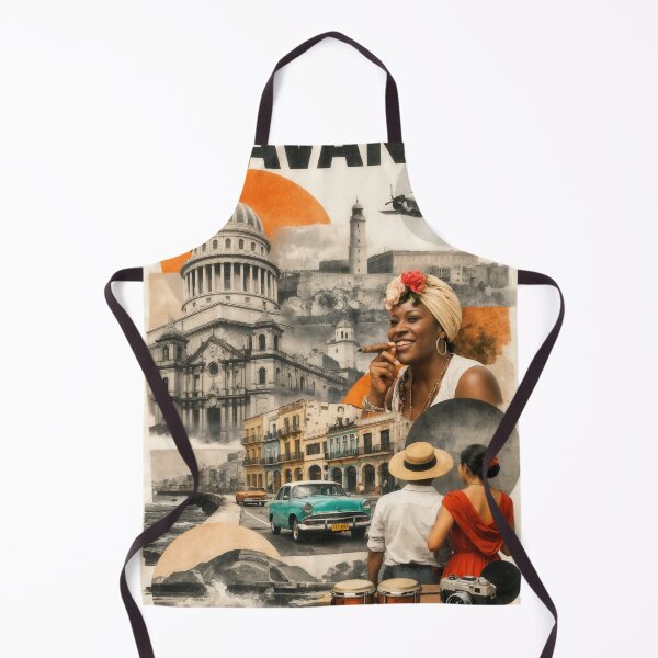 Item preview, Wall Art - Postcard - Havana Cultural Collage designed and sold by ForeverPrintsOK.