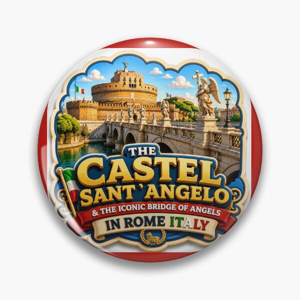 Item preview, Castel Sant'Angelo Bridge 3D Label  Label Text THE CASTEL SANT'ANGELO ?? designed and sold by PaintMeWorld.
