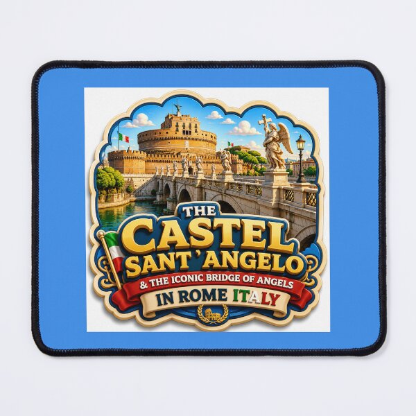 Item preview, Castel Sant'Angelo Bridge 3D Label  Label Text THE CASTEL SANT'ANGELO ?? designed and sold by PaintMeWorld.