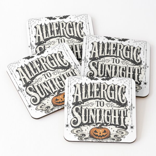 Item preview, Allergic to Sunlight T-Shirt, Gothic Halloween Gift, Spooky Pumpkin Graphic Tee, Dark Academia Shirt designed and sold by OUICHA.