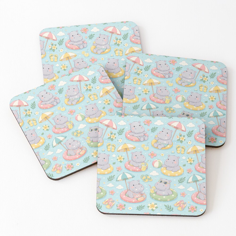 Item preview, Coasters (Set of 4) designed and sold by SoftBerryStudio.