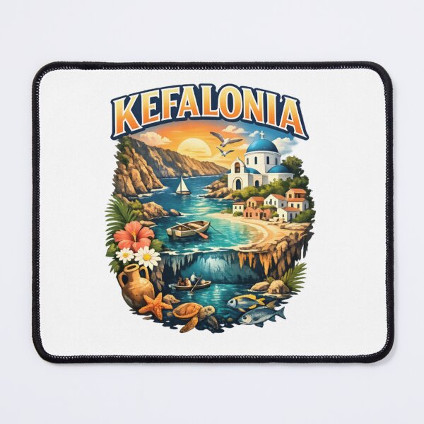 Item preview, Kefalonia Greece Vintage Travel designed and sold by CatLovers Studio.