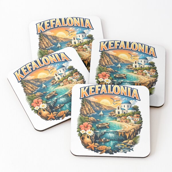 Item preview, Kefalonia Greece Vintage Travel designed and sold by CatLovers Studio.