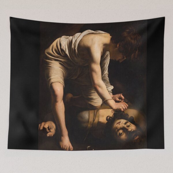 Item preview, David Victorious Over Goliath Baroque Scene designed and sold by artofuniverse.