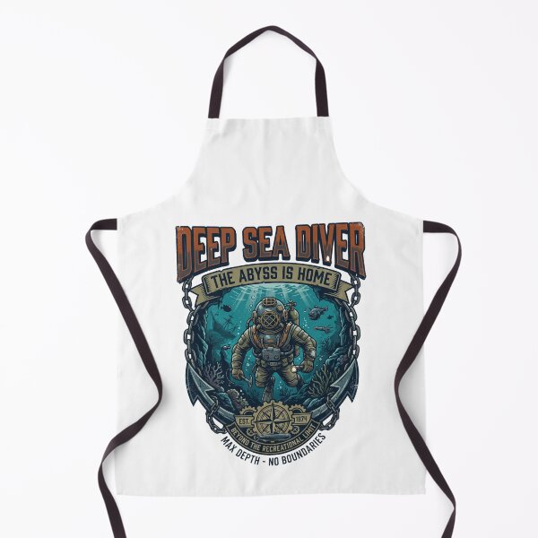 Item preview, Deep Sea Diver The Abyss Is Home Vintage Nautical Art designed and sold by rich-moda.