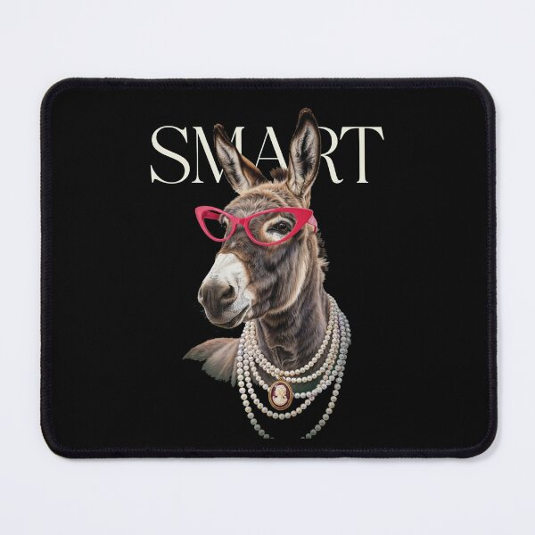 Item preview, Smart Donkey With Glasses Funny Meme Smart Donkey Ass designed and sold by Dabbing Turtle Designs.
