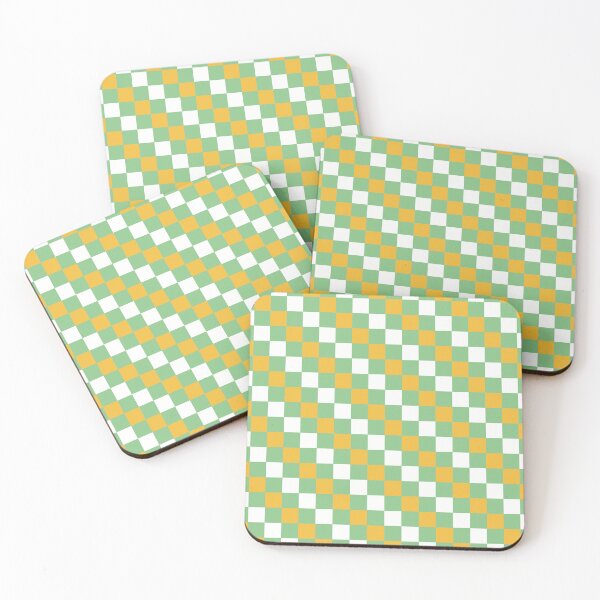 Item preview, Checkered Pattern Green and Yellow designed and sold by Manic Purgatory.